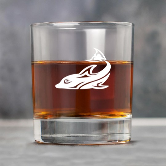 Cool Tattoo Tribal Dolphin Design Vector Rock Glasses