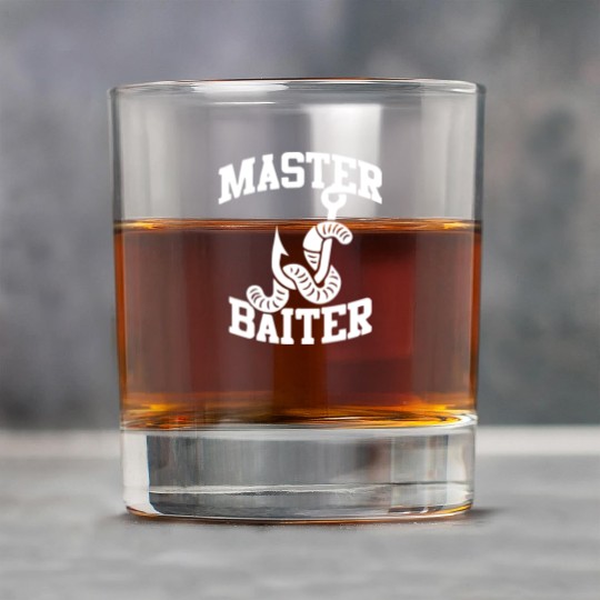 master baiter- fishing gift Rock Glasses