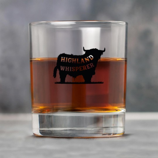 Highland Whisperer - Scottish Highland Cow Farmer Rock Glasses