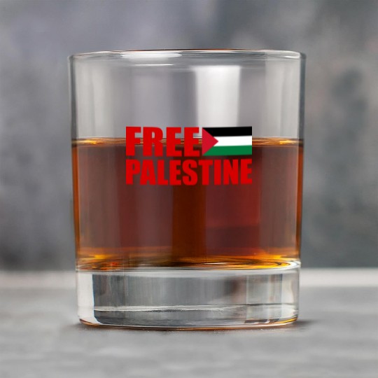 Free palestine Rock Glasses