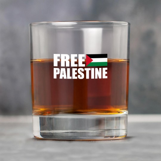 Free palestine Rock Glasses
