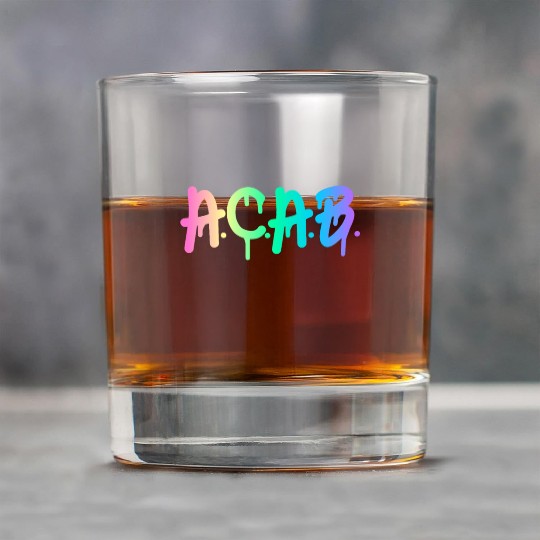 ACAB Rainbow Drip Rock Glasses