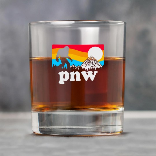 PNW Pacific Northwest Bigfoot Rock Glasses