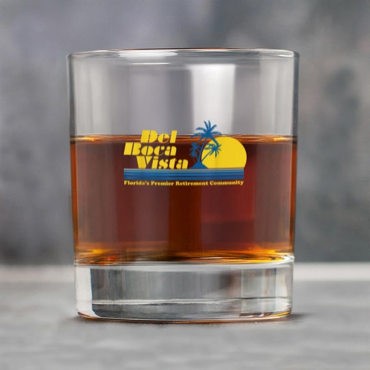 Del Boca Vista Retirement Community Funny No 2376 Rock Glasses