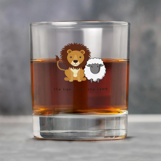 The Lion and the Lamb Rock Glasses