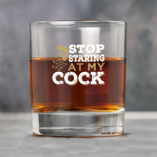 Chicken Cock Penis joke Sexual Rock Glasses