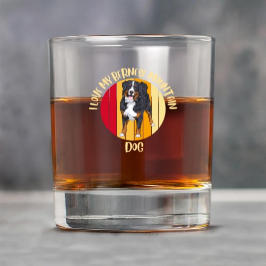 bernese mountain dog Rock Glasses