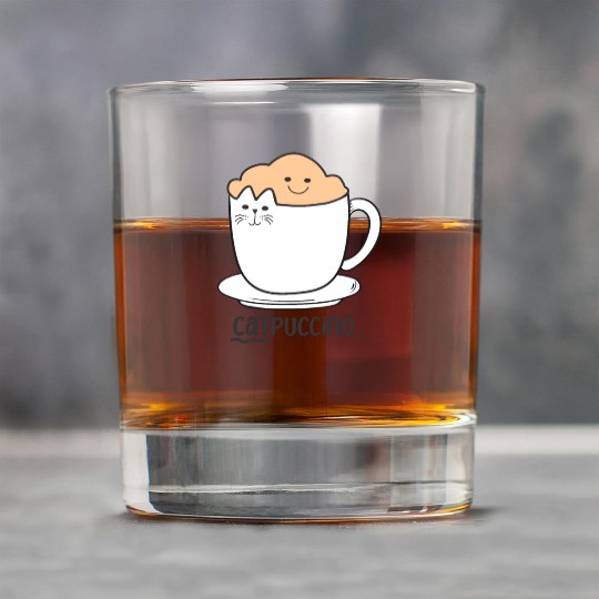 Coffee Lover Caffeine Cat Lover Kity Kitten Pet Rock Glasses