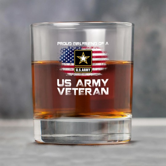 Proud Girlfriend Of A Us Army Veteran Military Rock Glasses