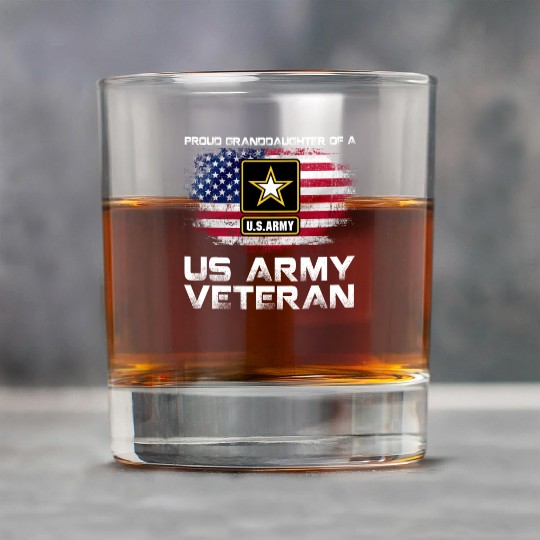 Proud Granddaughter Of A Us Army Veteran Military Rock Glasses