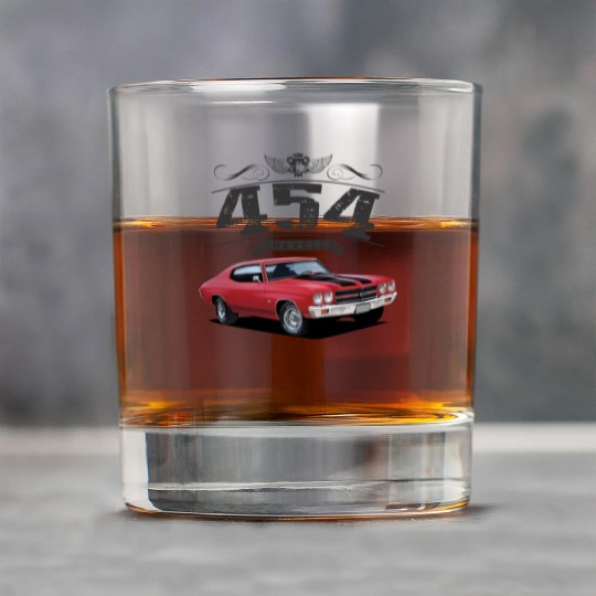 Heavy 454 Chevelle Rock Glasses