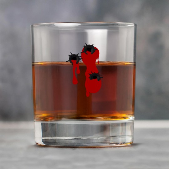 Heart Shot Bullet Hole Gamer Halloween Gangster Rock Glasses