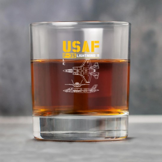 F 35 Lightning II Rock Glasses