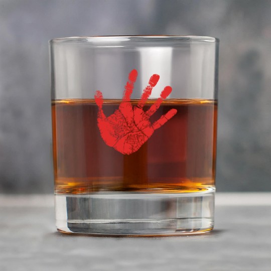 Red Hand - Supporter of MMIW Rock Glasses