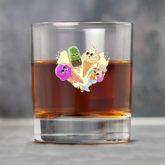 Funny Ice Cream Lover Kawaii Japan Rock Glasses
