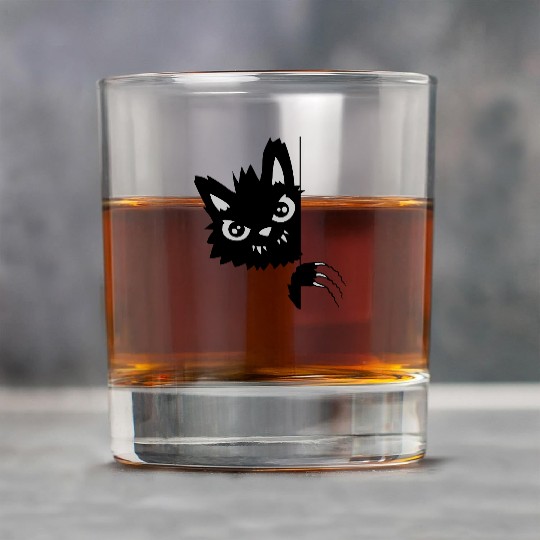 Evil Cat Scratching Rock Glasses
