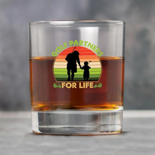 Golf Partners For Life Dad And Son Fathers Day Rock Glasses