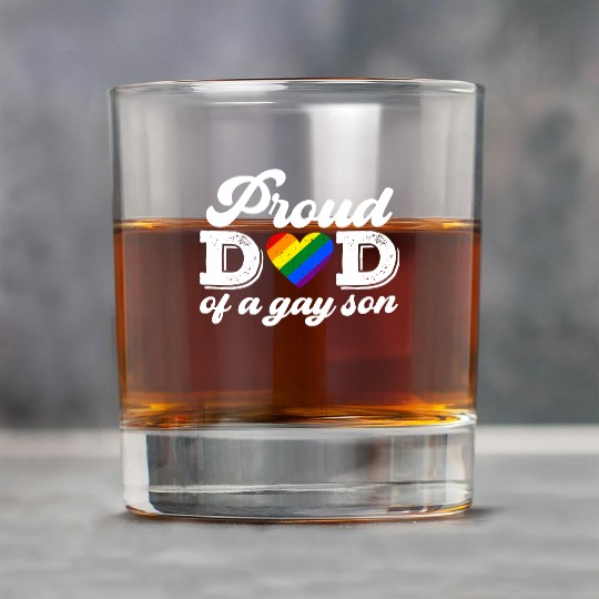 Proud Dad Of A Gay Son Rock Glasses LGBT Pride Month