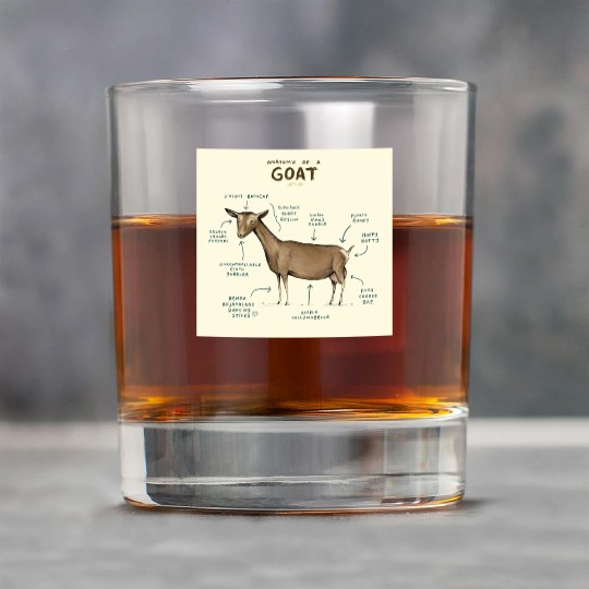 anatomy of a goat greeting card Rock Glasses
