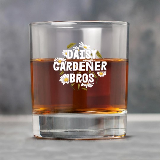 Daisy Garden Gardening Gardener Rock Glasses