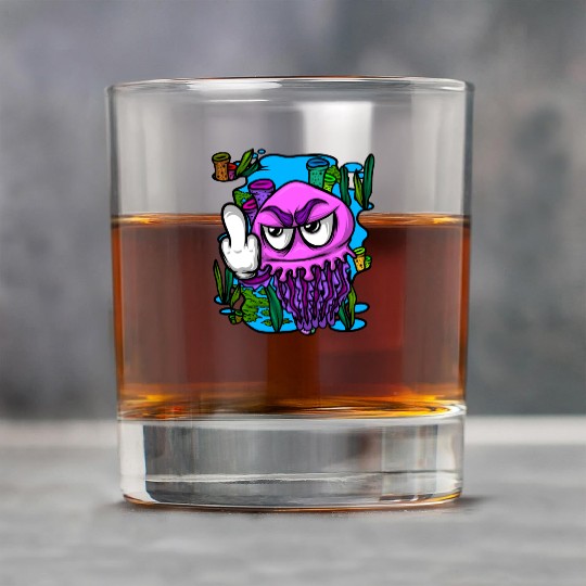 Jelly Fish Middle Finger Jellyfish Rock Glasses