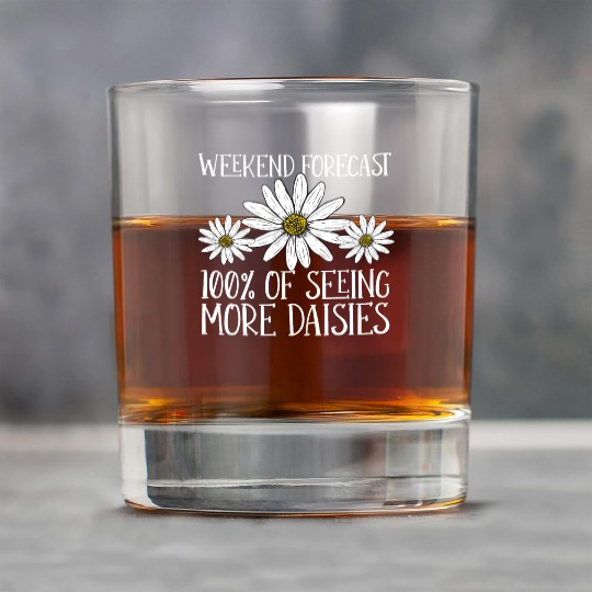 Daisy Garden Gardening Gardener Rock Glasses