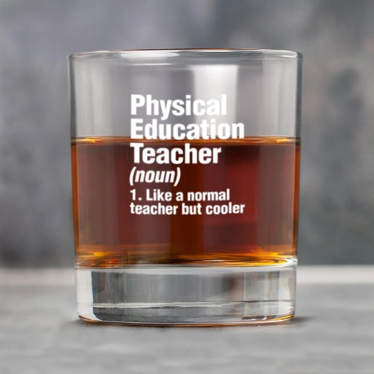 Physical Education Teacher Cooler PE Gym Coach Rock Glasses