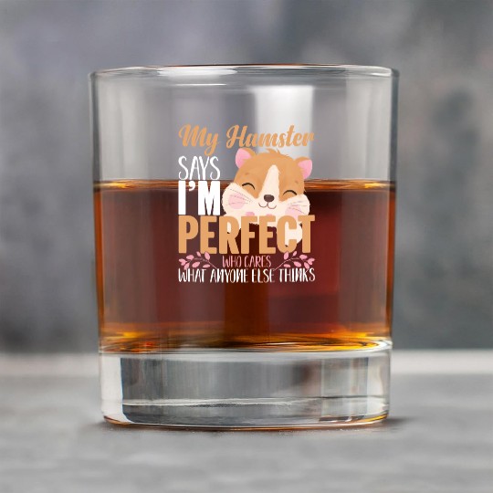Cute Pet Owners Hamsters Love My Hamster Gift Idea Rock Glasses