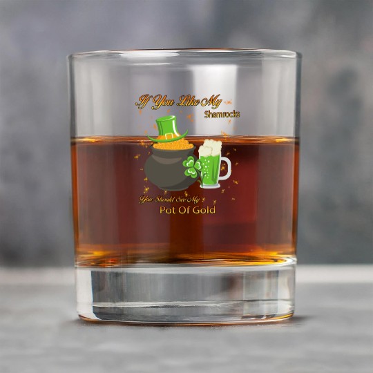 See My Pot Of Gold St Patty's Day Cute Joke Rock Glasses