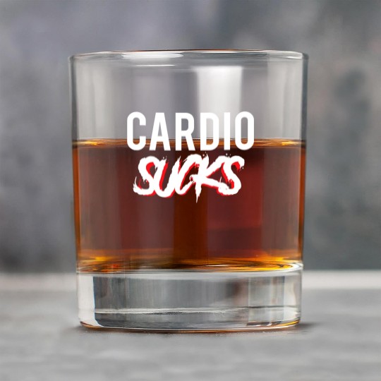 Cardio Sucks Funny Gym Running Cycling Rock Glasses