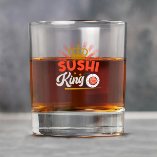 Sushi King Sushi Lover Japan Japanese Food Rock Glasses