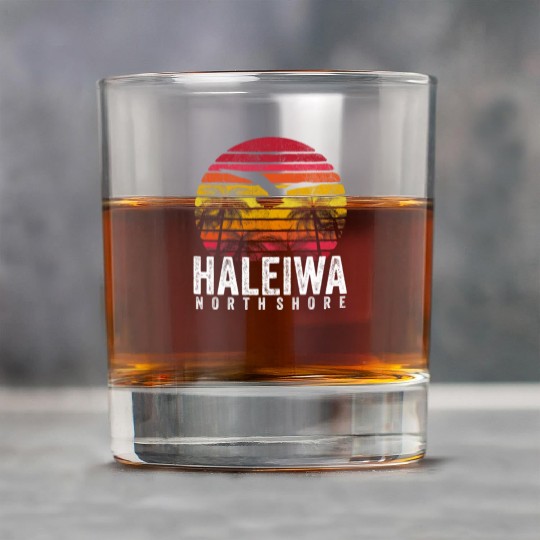 Haleiwa Hawaii HI North Shore Sunset Surf Surfing Rock Glasses