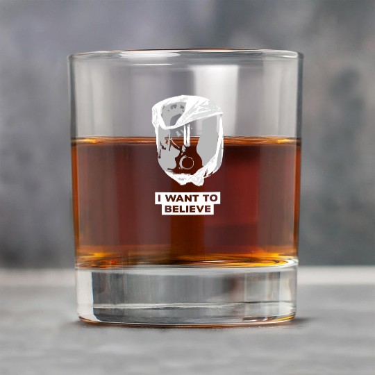 I Want To Believe 001 B-W Skull Rock Glasses