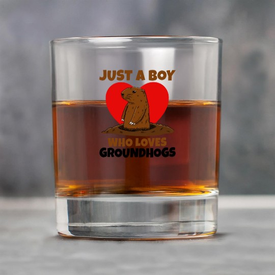 Just A Boy Who Loves Groundhog Rock Glasses