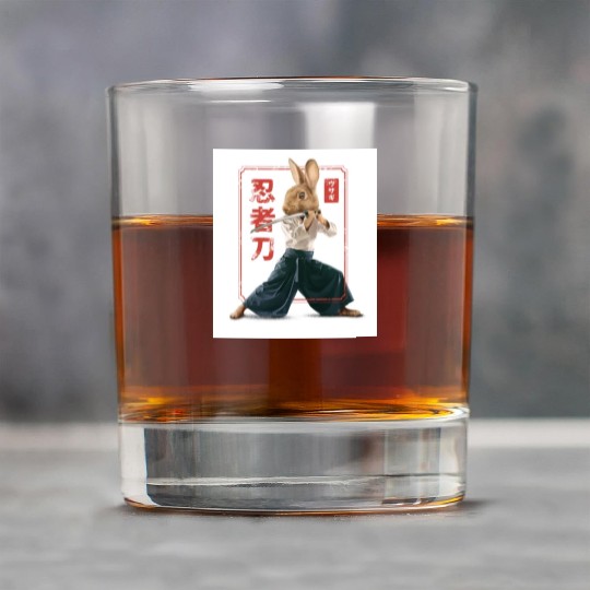 Rabbit with katana Rabbit with katana gift inspira Rock Glasses