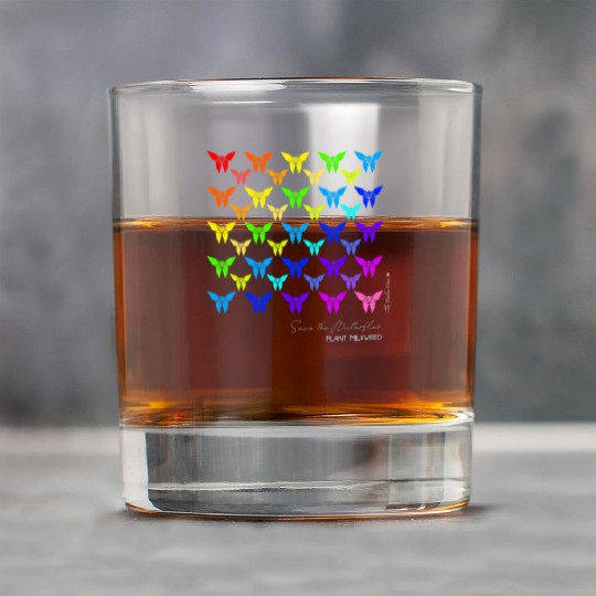 Save the Butterflies Origami Butterfly Rock Glasses