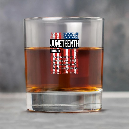 Juneteenth Black History Day Pride Gift Rock Glasses