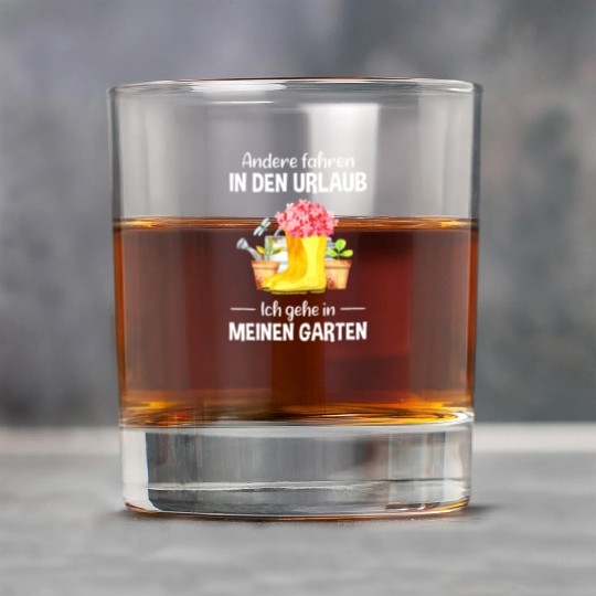 Garden Vacation Funny Quote Gardener Gift Idea Rock Glasses