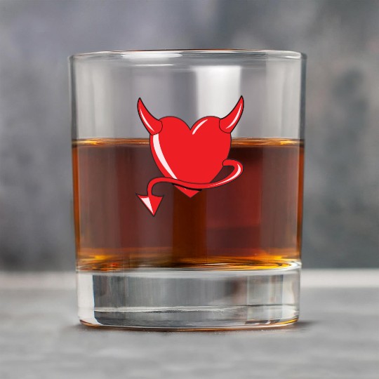 Red Heart - Devil Heart - Gift Rock Glasses