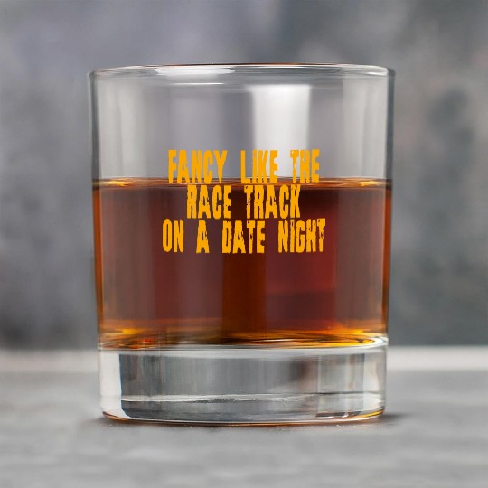 Fancy Like The Race Track On A Date Night 4 Rock Glasses