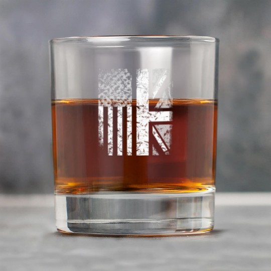 American Flag British Flag US UK Stars Stripes Rock Glasses