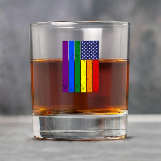 LGBTQIA+ American Flag Pride Rock Glasses