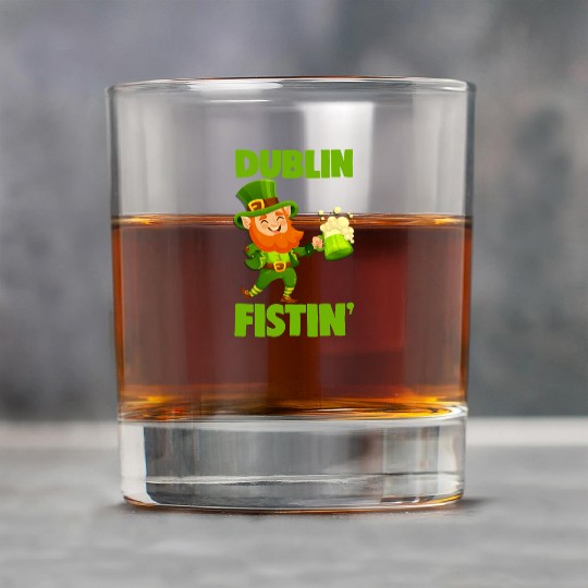 St. Patrick's Day Beer Drinking Dublin Fistin Rock Glasses