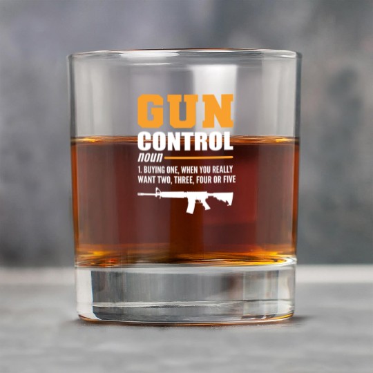 Gun Control Definition Sheriff Gift Rock Glasses