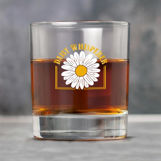 Daisy Garden Gardening Gardener Rock Glasses
