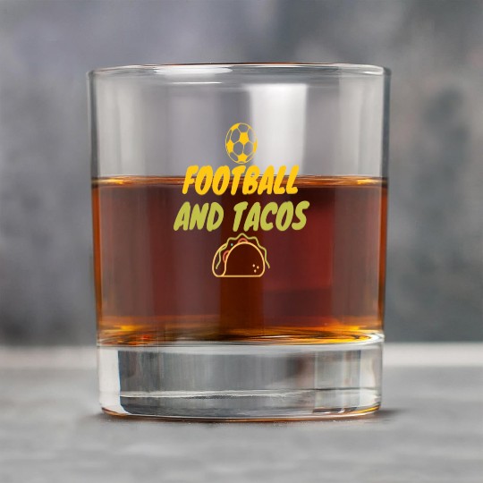 football and tacos Rock Glasses