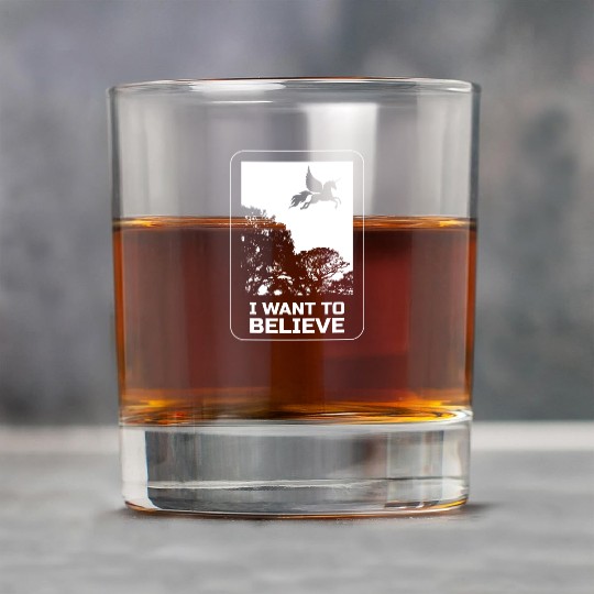 Unicorn "I Want To Believe" UAP Outfit Alien Ufo Rock Glasses