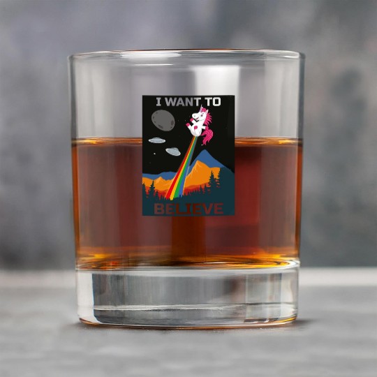 Unicorn "I Want To Believe" UAP Outfit Alien Ufo Rock Glasses