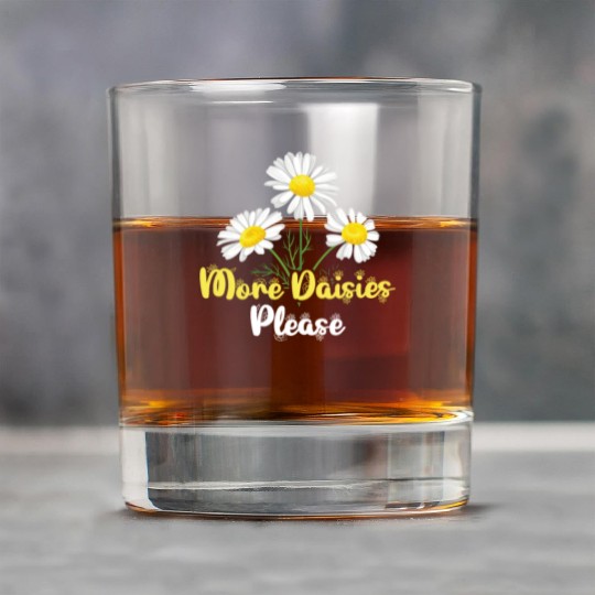 Daisy Garden Gardening Gardener Rock Glasses