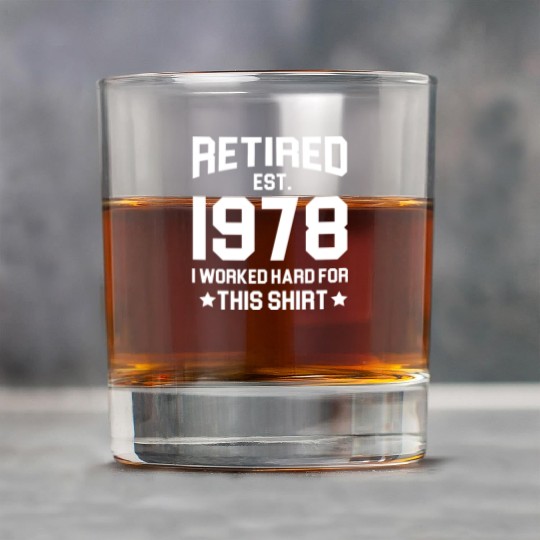 1978 retirement - retired in 1978 Rock Glasses